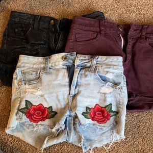 3 pairs of cute jean shorts